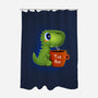 Tea Rex-none polyester shower curtain-erion_designs