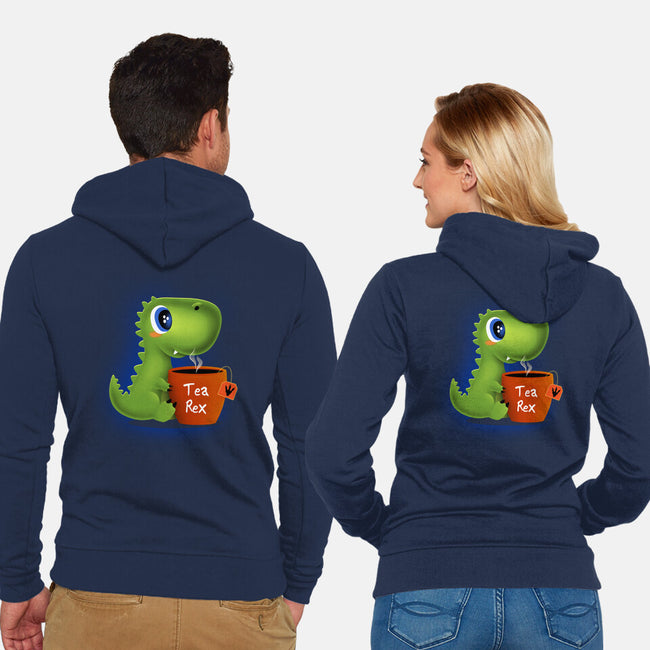 Tea Rex-unisex zip-up sweatshirt-erion_designs