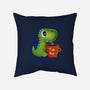 Tea Rex-none removable cover throw pillow-erion_designs