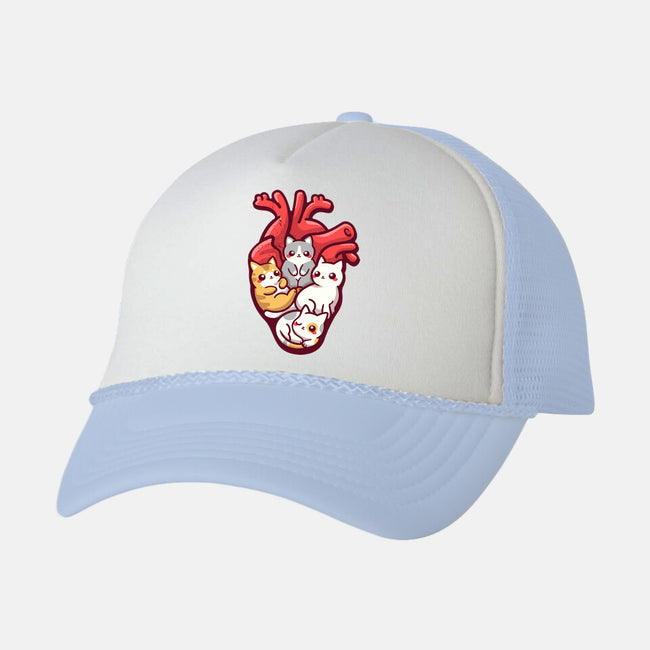 Cat Lover Anatomy-unisex trucker hat-NemiMakeit