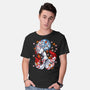Kitsune Japanese Fox-mens basic tee-Anes Josh