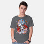 Kitsune Japanese Fox-mens basic tee-Anes Josh