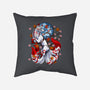 Kitsune Japanese Fox-none removable cover throw pillow-Anes Josh