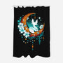 Moonlight Fox-none polyester shower curtain-Snouleaf