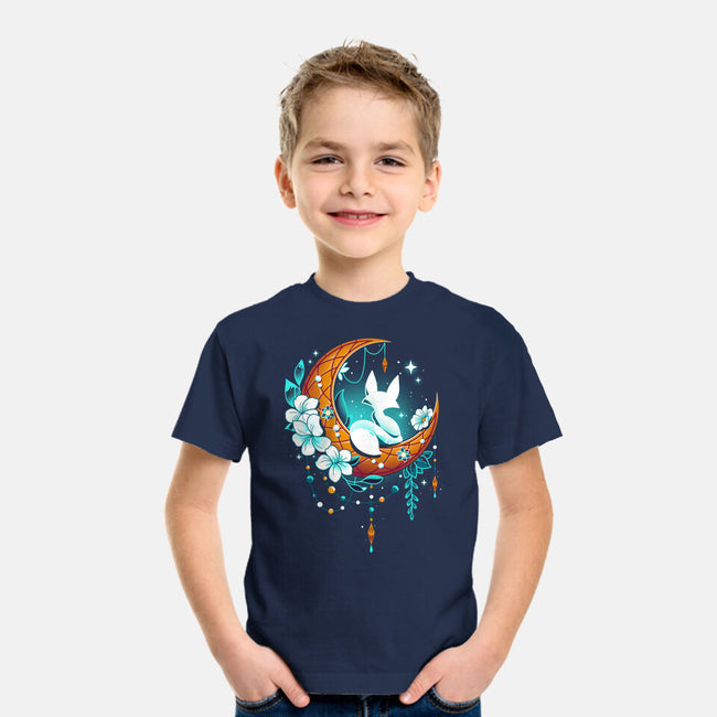 Moonlight Fox-youth basic tee-Snouleaf