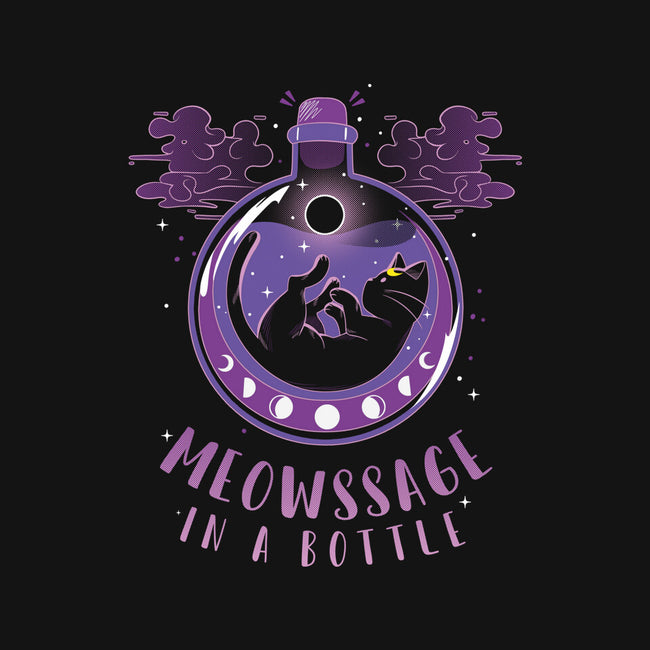 Meowssage In A Bottle-youth basic tee-yumie