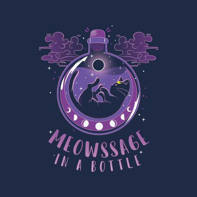 Meowssage In A Bottle-unisex basic tee-yumie