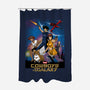 Space Cowboys Of The Galaxy-none polyester shower curtain-Boggs Nicolas