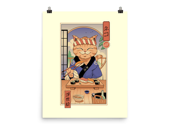 Sushi Cat In Edo