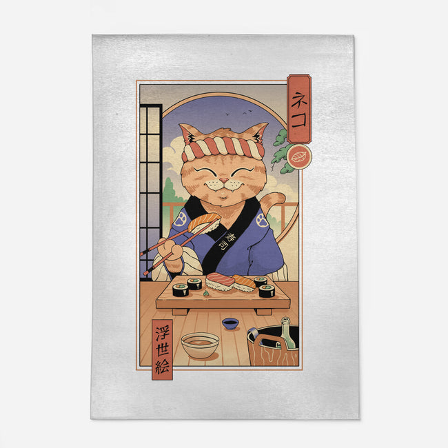 Sushi Cat In Edo-none outdoor rug-vp021