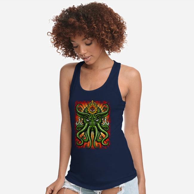 House Of Cthulhu-womens racerback tank-drbutler