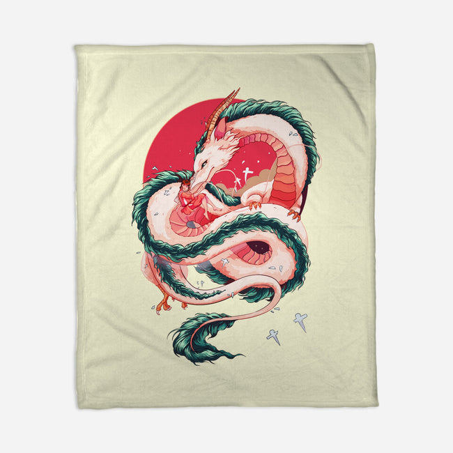 Dragon Love-none fleece blanket-Bellades