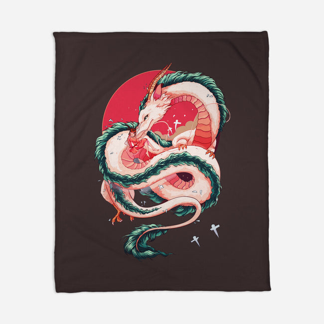Dragon Love-none fleece blanket-Bellades