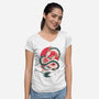 Dragon Love-womens v-neck tee-Bellades