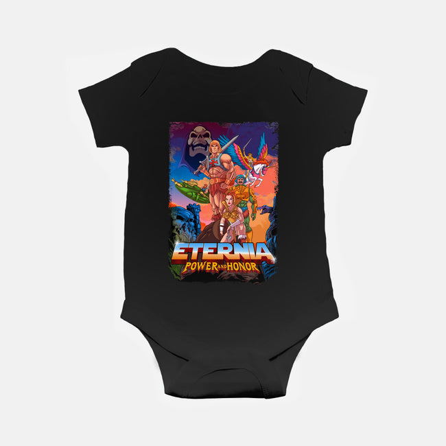 Eternia Power And Honor-baby basic onesie-Diego Oliver
