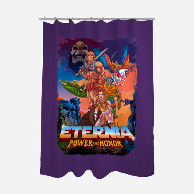 Eternia Power And Honor-none polyester shower curtain-Diego Oliver