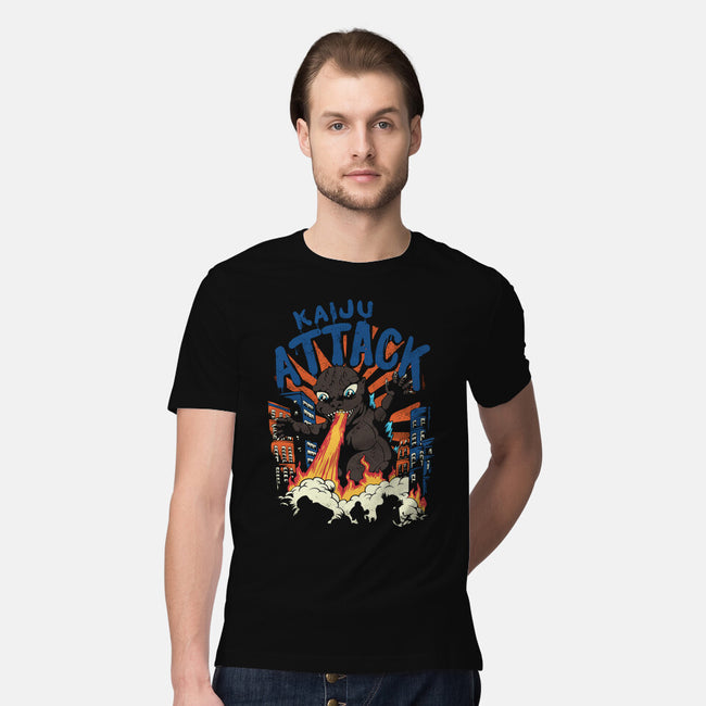 Kaiju Attack-mens premium tee-Corndes