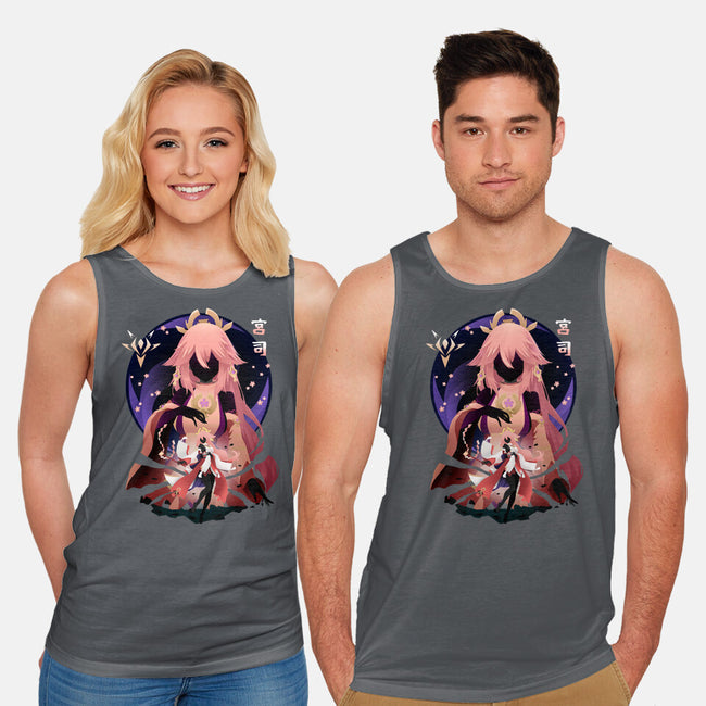 Fox Girl-unisex basic tank-bellahoang