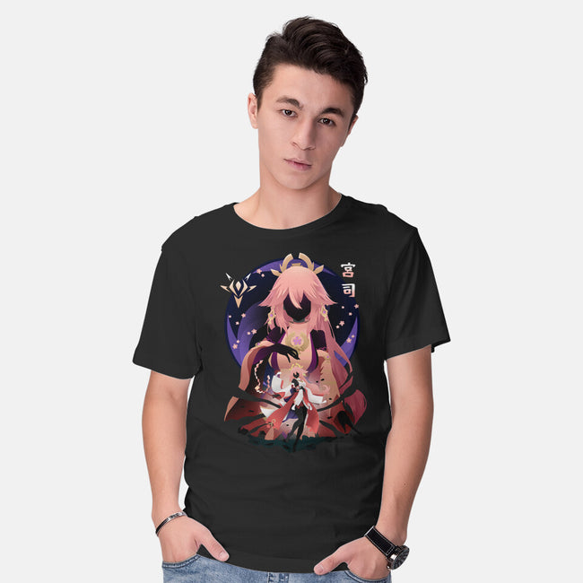 Fox Girl-mens basic tee-bellahoang