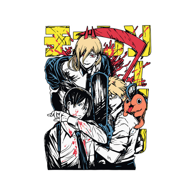 Team Chainsaw-none glossy sticker-rondes