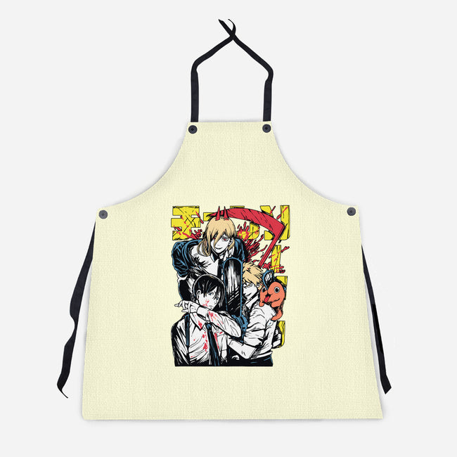 Team Chainsaw-unisex kitchen apron-rondes