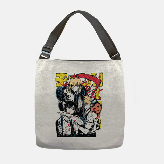 Team Chainsaw-none adjustable tote bag-rondes