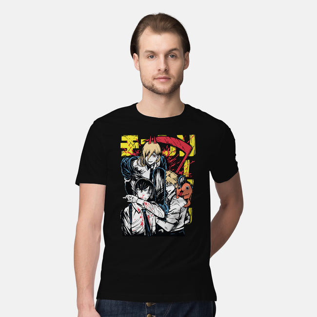 Team Chainsaw-mens premium tee-rondes