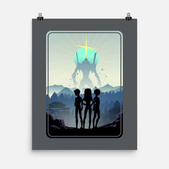 The Eva Mecha Team-none matte poster-RonStudio