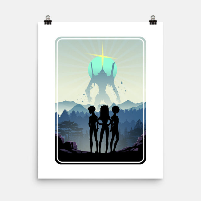 The Eva Mecha Team-none matte poster-RonStudio