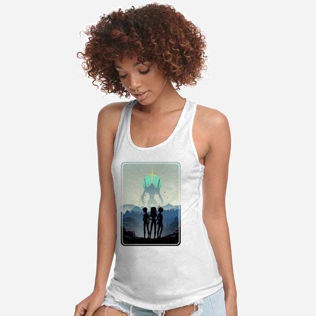 The Eva Mecha Team-womens racerback tank-RonStudio