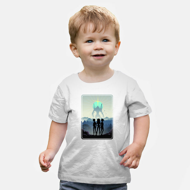 The Eva Mecha Team-baby basic tee-RonStudio