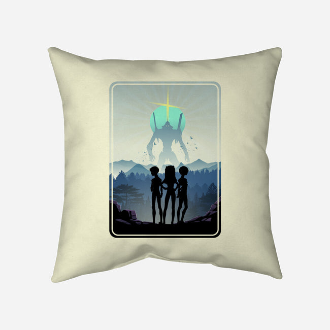The Eva Mecha Team-none removable cover w insert throw pillow-RonStudio