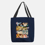 Angry Face Demon-none basic tote bag-RonStudio