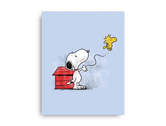 Dog With Bird
