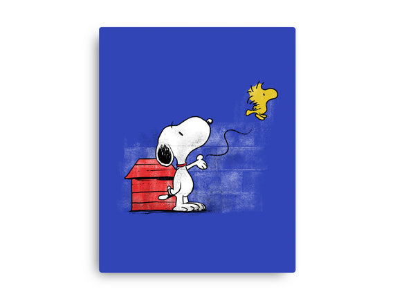 Dog With Bird