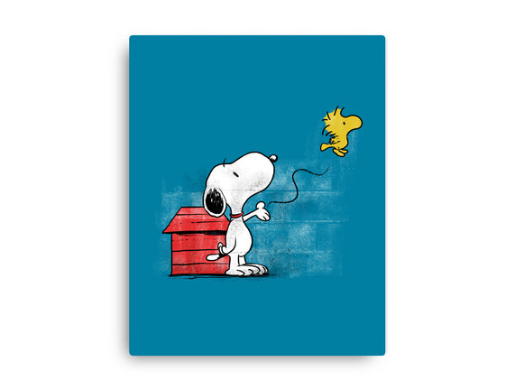 Dog With Bird