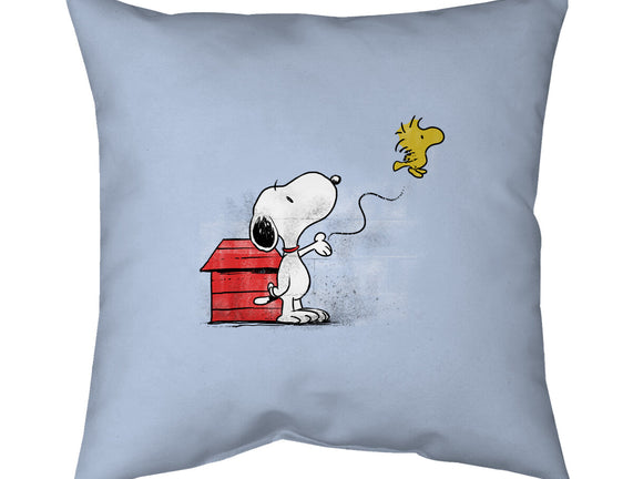 Dog With Bird
