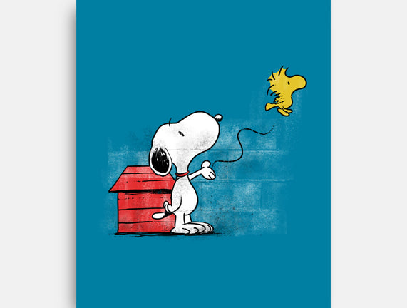 Dog With Bird