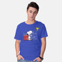 Dog With Bird-mens basic tee-zascanauta