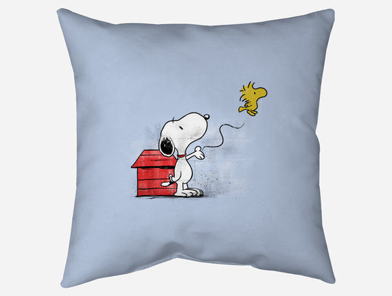 Dog With Bird