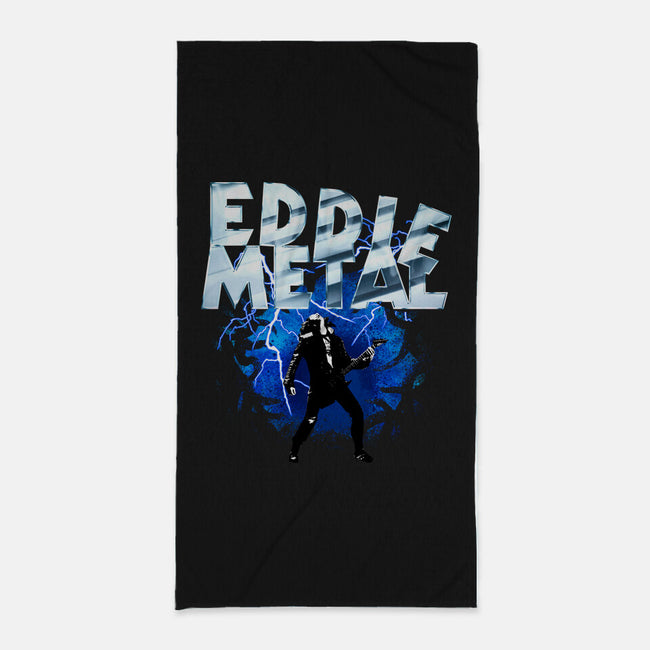 Legend Eddie Metal-none beach towel-rocketman_art