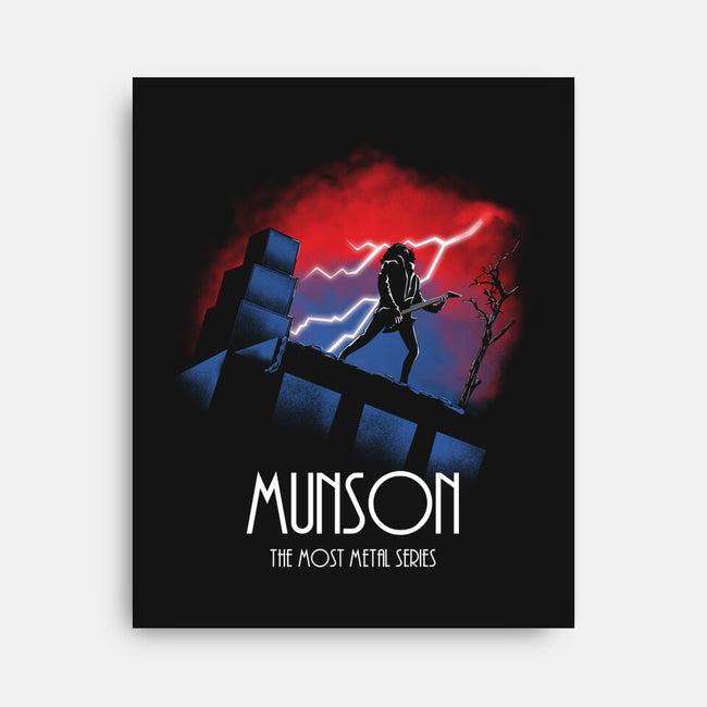 Munson The Most Metal Series-none stretched canvas-Wookie Mike