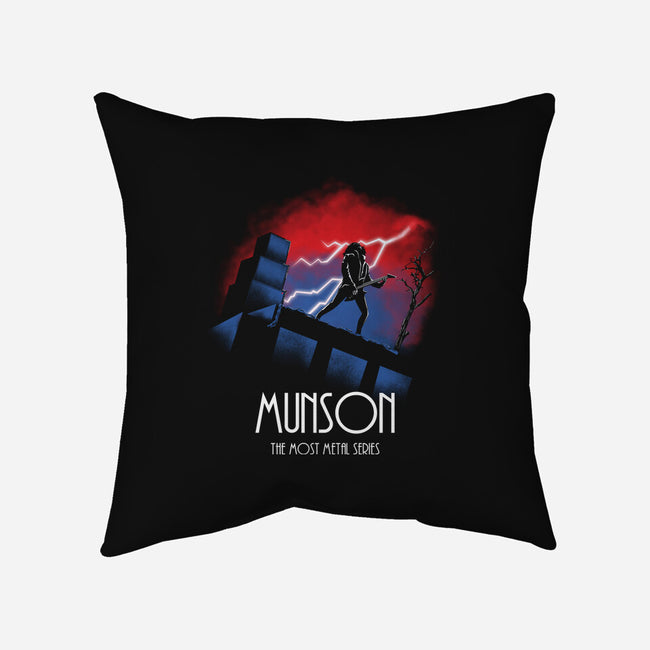 Munson The Most Metal Series-none removable cover w insert throw pillow-Wookie Mike