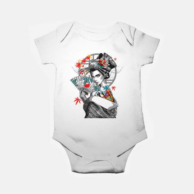 Irezumi II Geisha-baby basic onesie-heydale