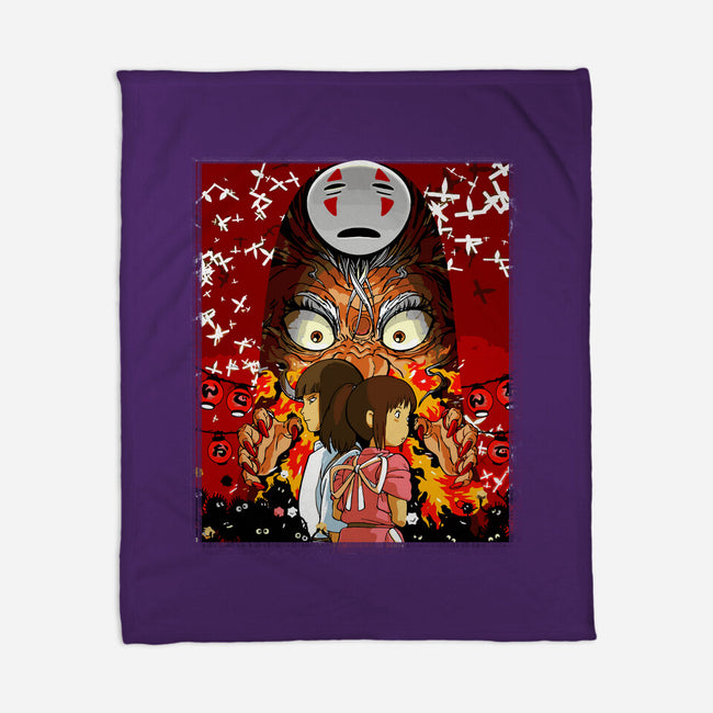 Spirited Couple-none fleece blanket-Hova