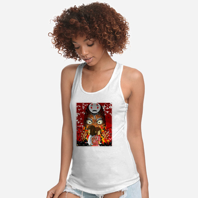 Spirited Couple-womens racerback tank-Hova