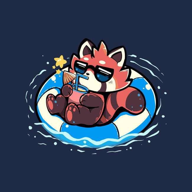 Summer Red Panda-none beach towel-TechraNova