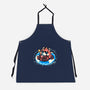 Summer Red Panda-unisex kitchen apron-TechraNova