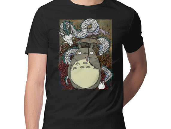 Dragon And God Of Forest