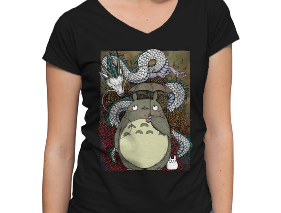 Dragon And God Of Forest